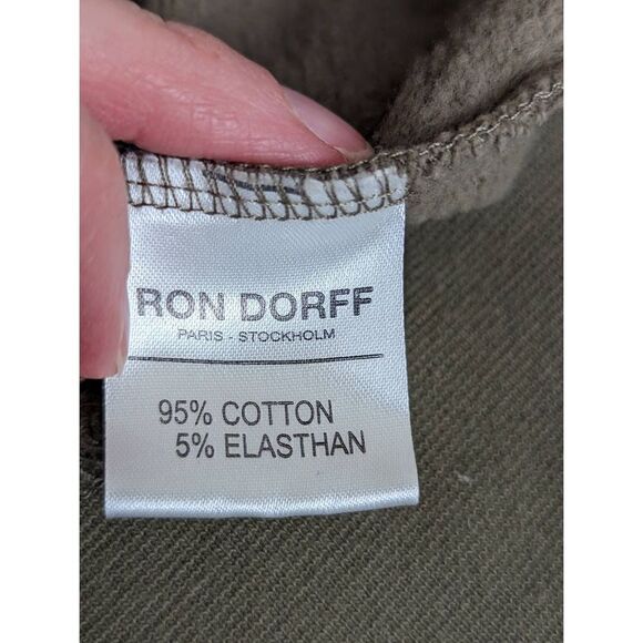 Ron Dorff Mens Statement Sweatshirt Crew Neck  khaki green Large - Picture 8 of 9